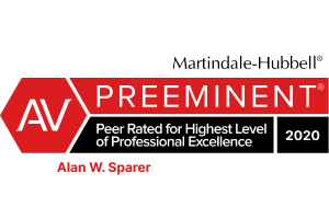 Martindale-Hubell Preeminent Peer Rated for Highest level of Professional Excellence